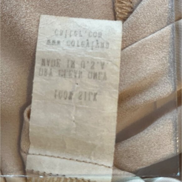 Corey Lynn Calter Womens Gold Short Sleeve Satin Blouse With Bow Tie Size 4 64c - Picture 3 of 4